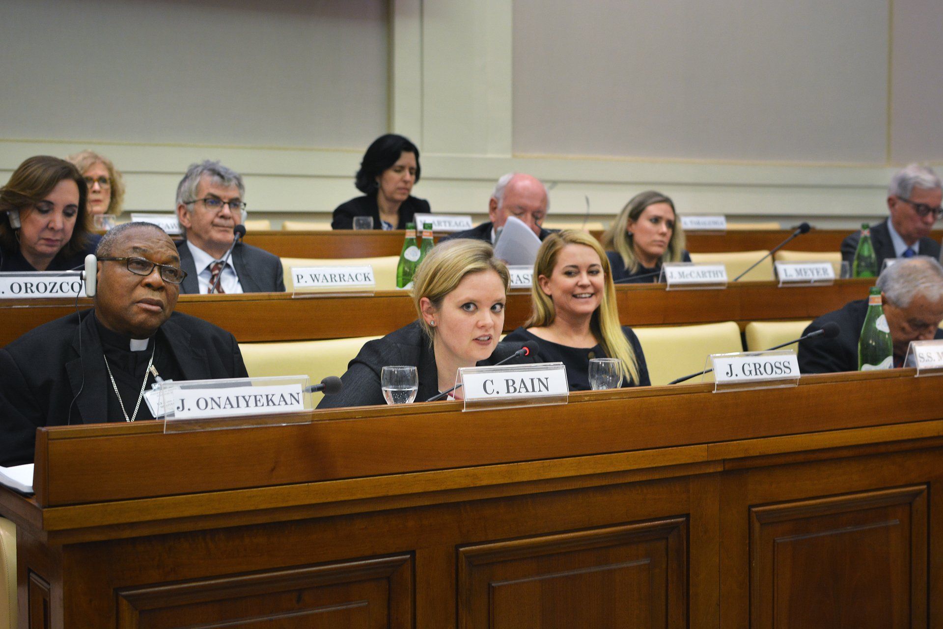 Jennifer Gross attending Ethics in Action at Casina Pio IV to discuss SDGs