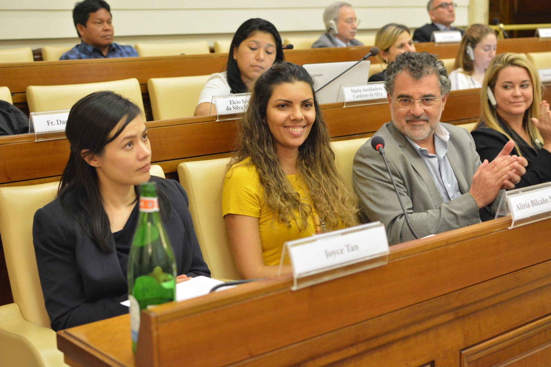People attending a Ethics in action meeting