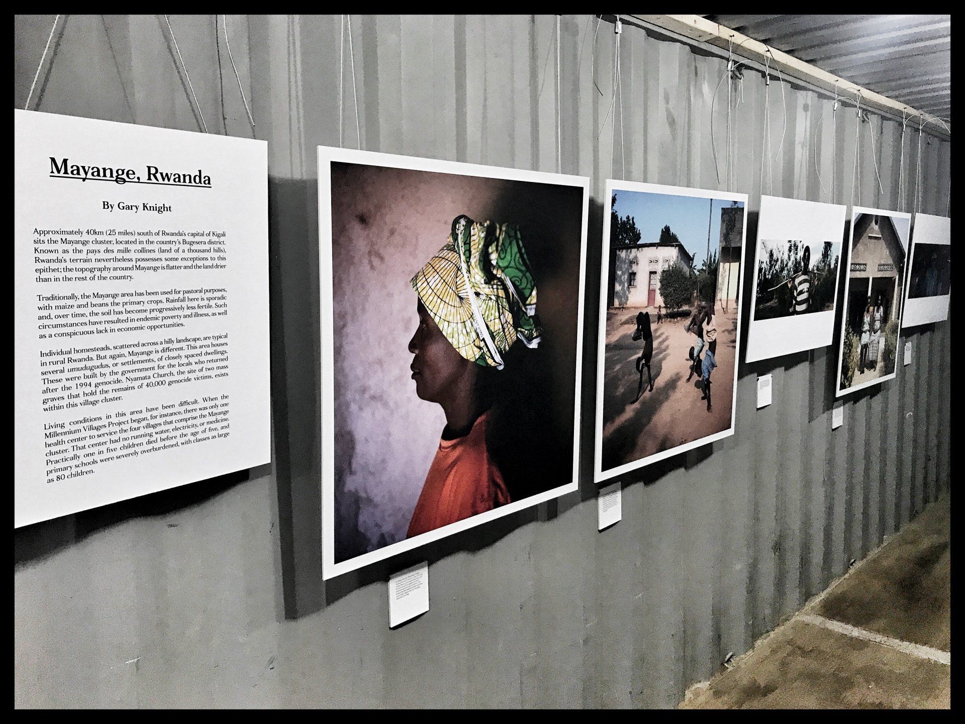 Blue Chip Exhibit at Brooklyn's Photoville for the Millennium Villages Project