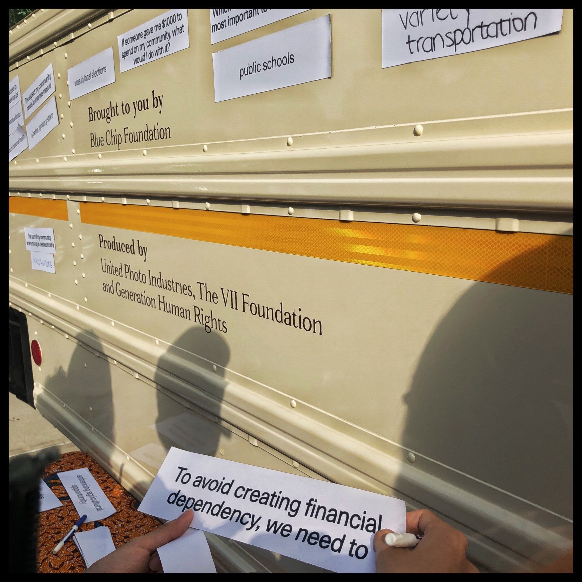 Traveling Education MVP Exhibit Get on the Bus campaign