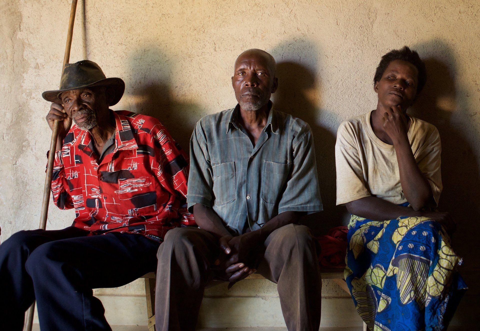 Group gathered for Millennium Villages Project Documentary in Mayange, Rwanda, showcasing community engagement.