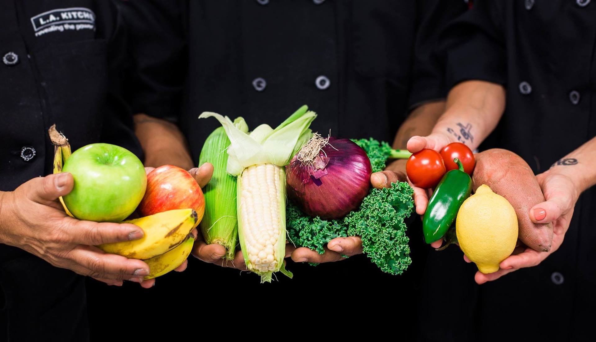 LA Kitchen is a sustainable social enterprise organization using vegetables to cook with