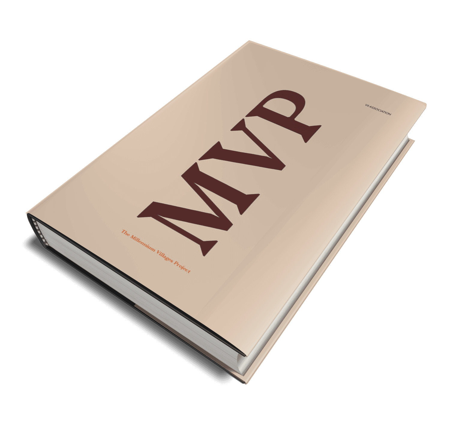 A beige book with the MVP Logo