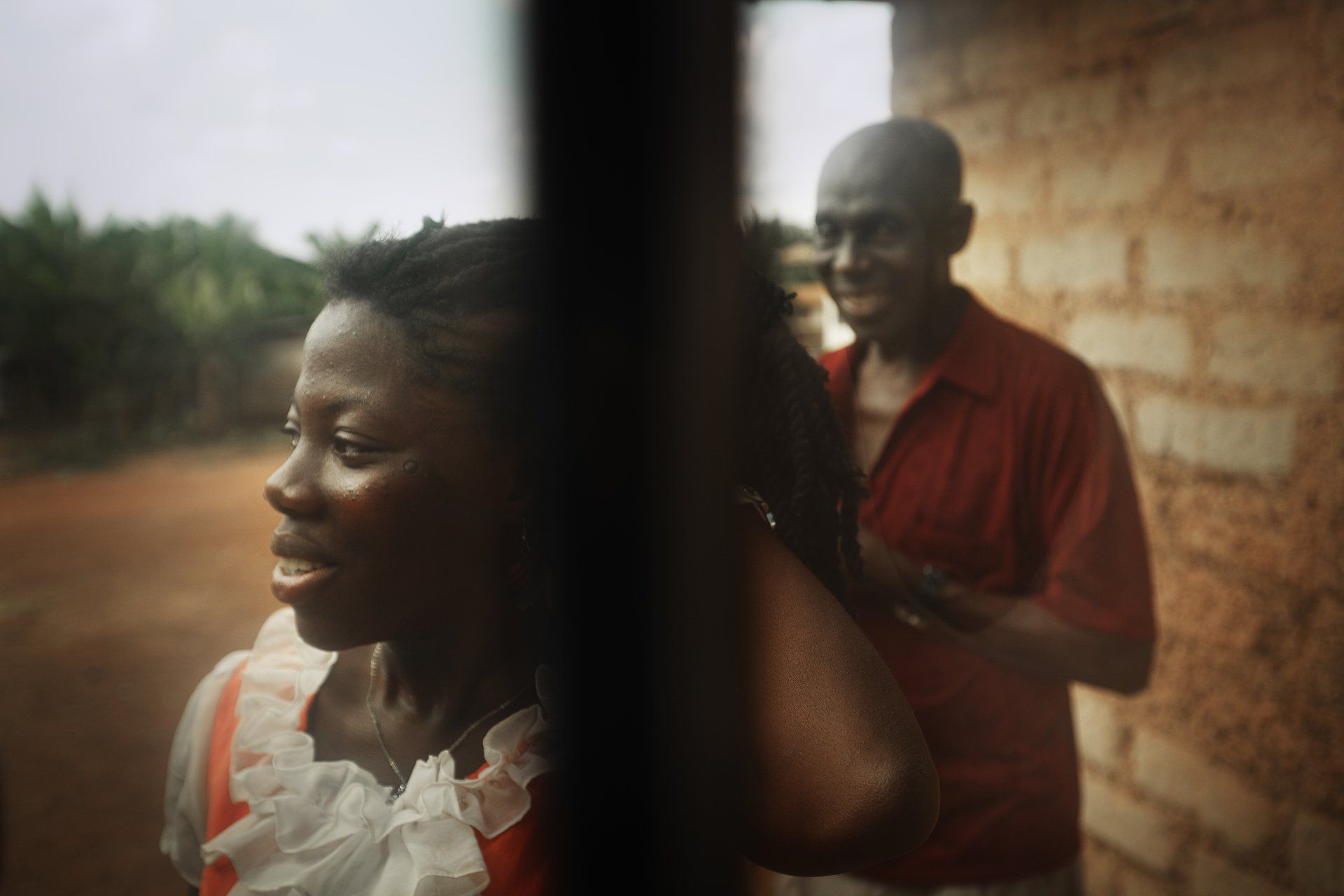 VII Foundation: A women and a man outside