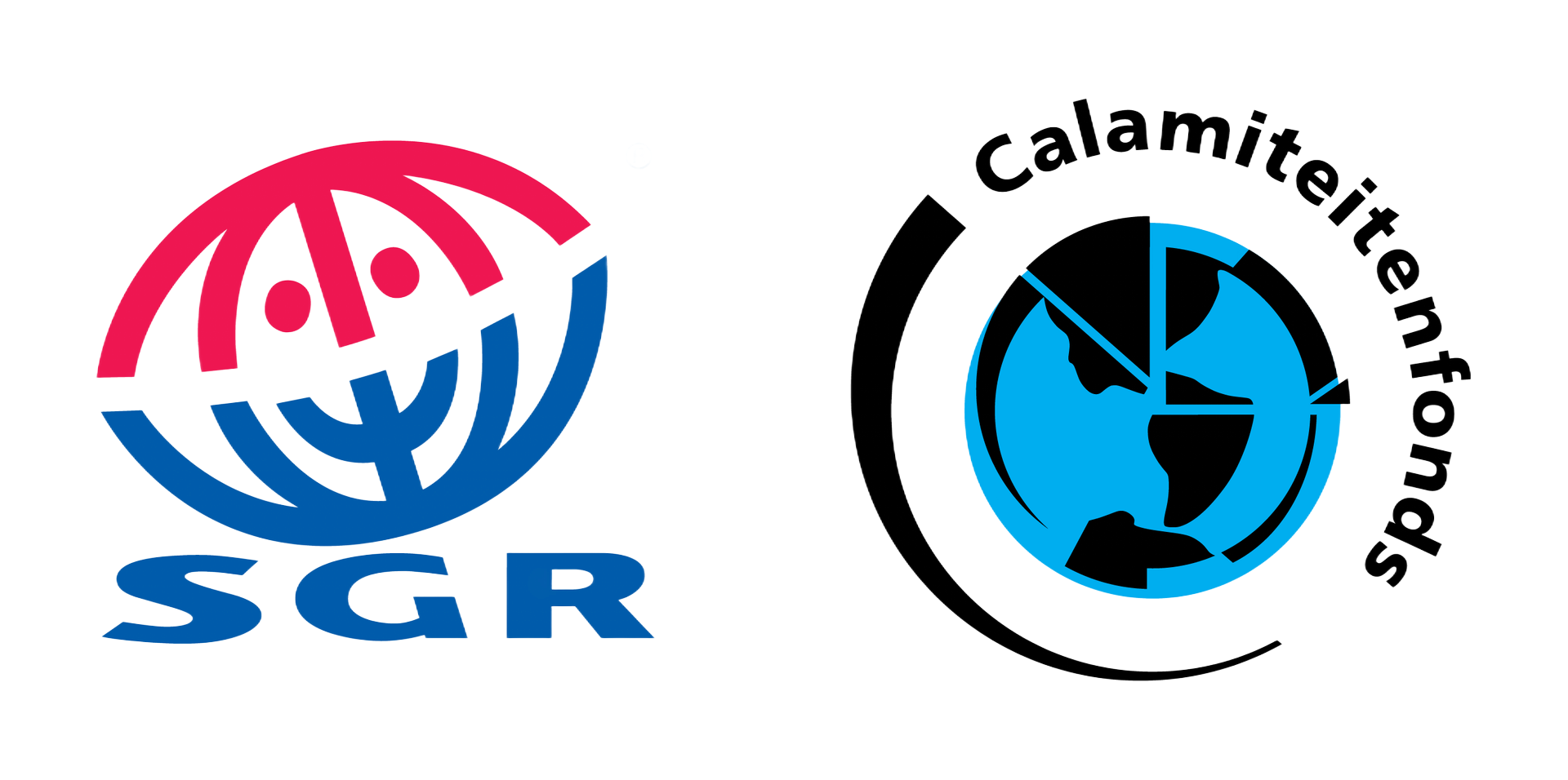Logos for SGR and Calamiteitenfonds.