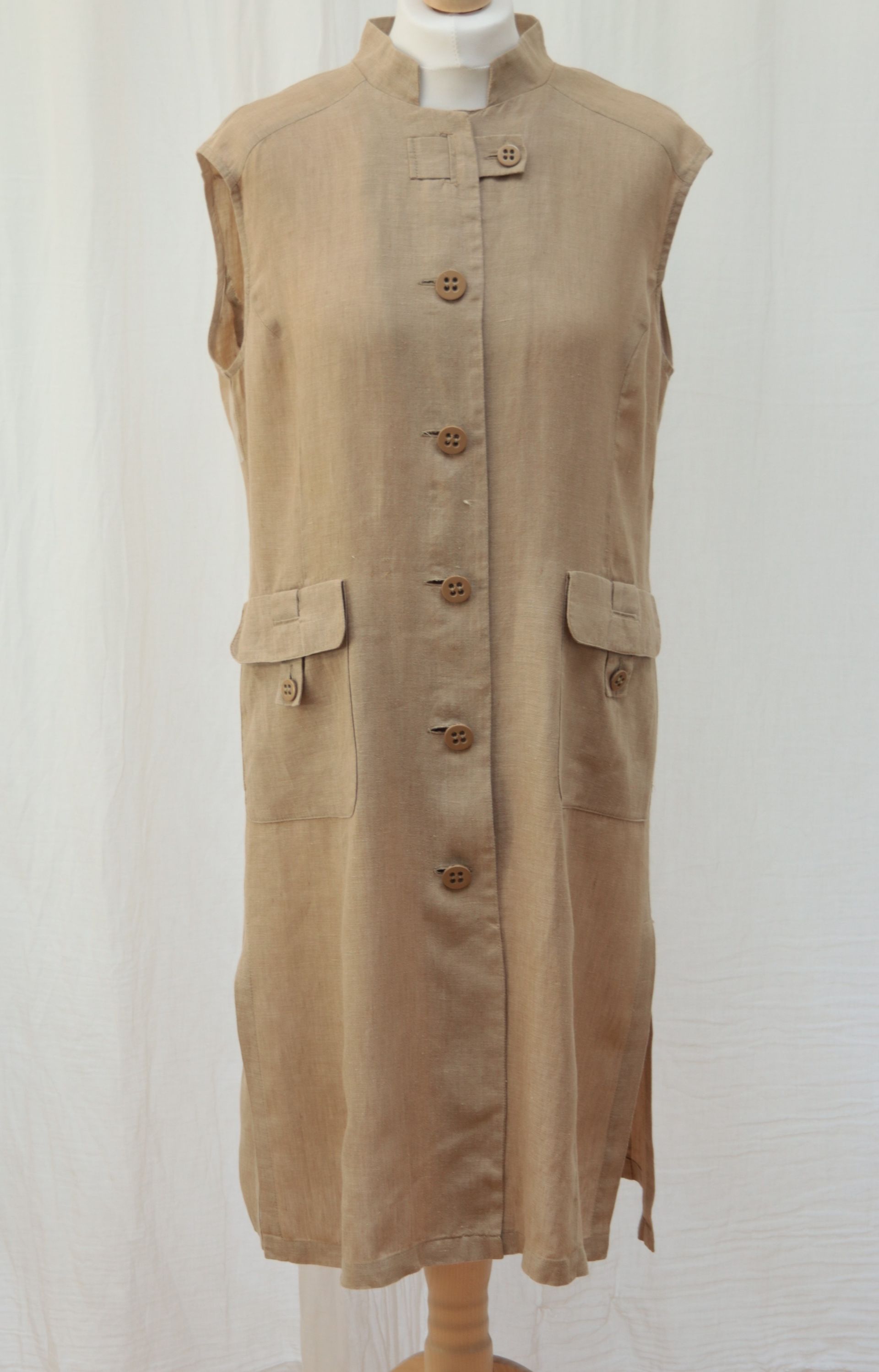 Caractère crisp linen dress 