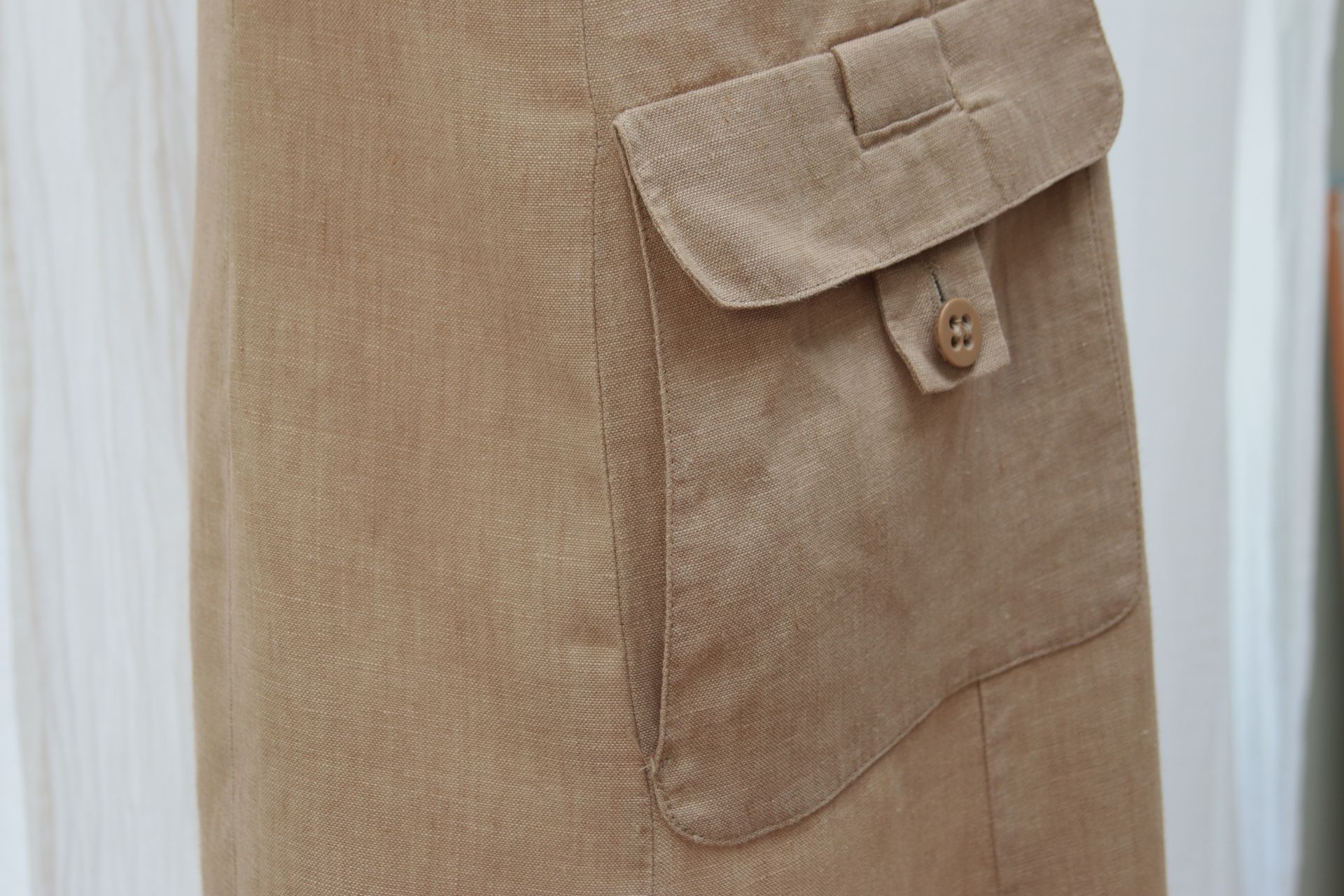 Caractère crisp linen dress 