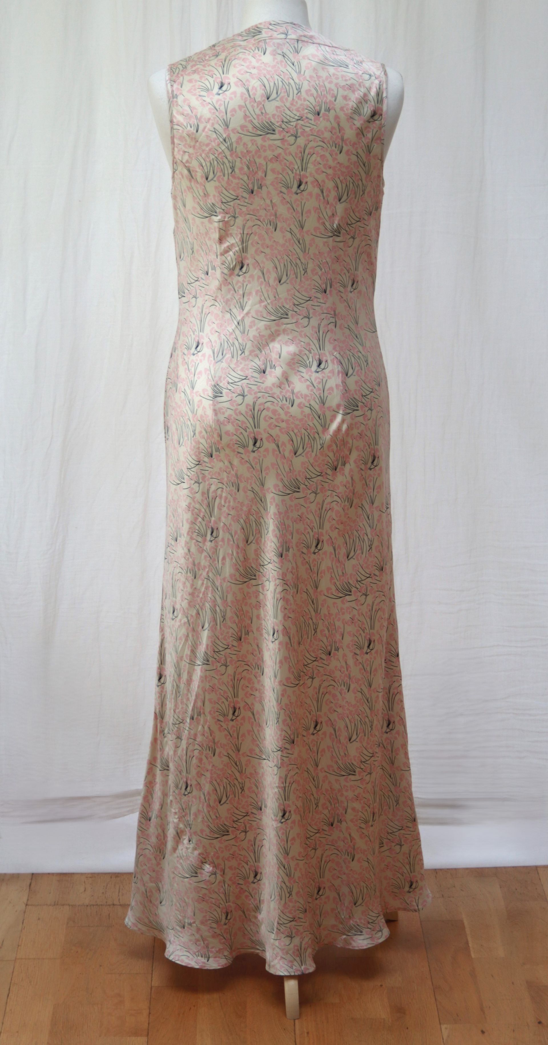 Soft bias cut Monsoon dress in fluid satin