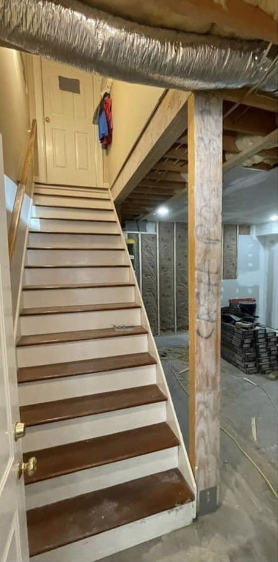Before Stairs— Kernersville, NC — Hammer Time Remodeling and Repair LLC