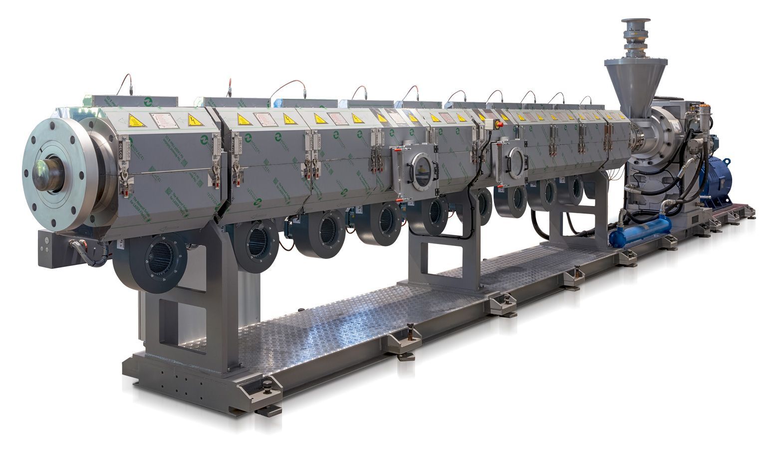 macchinari riciclaggio plastica tramite estrusione 