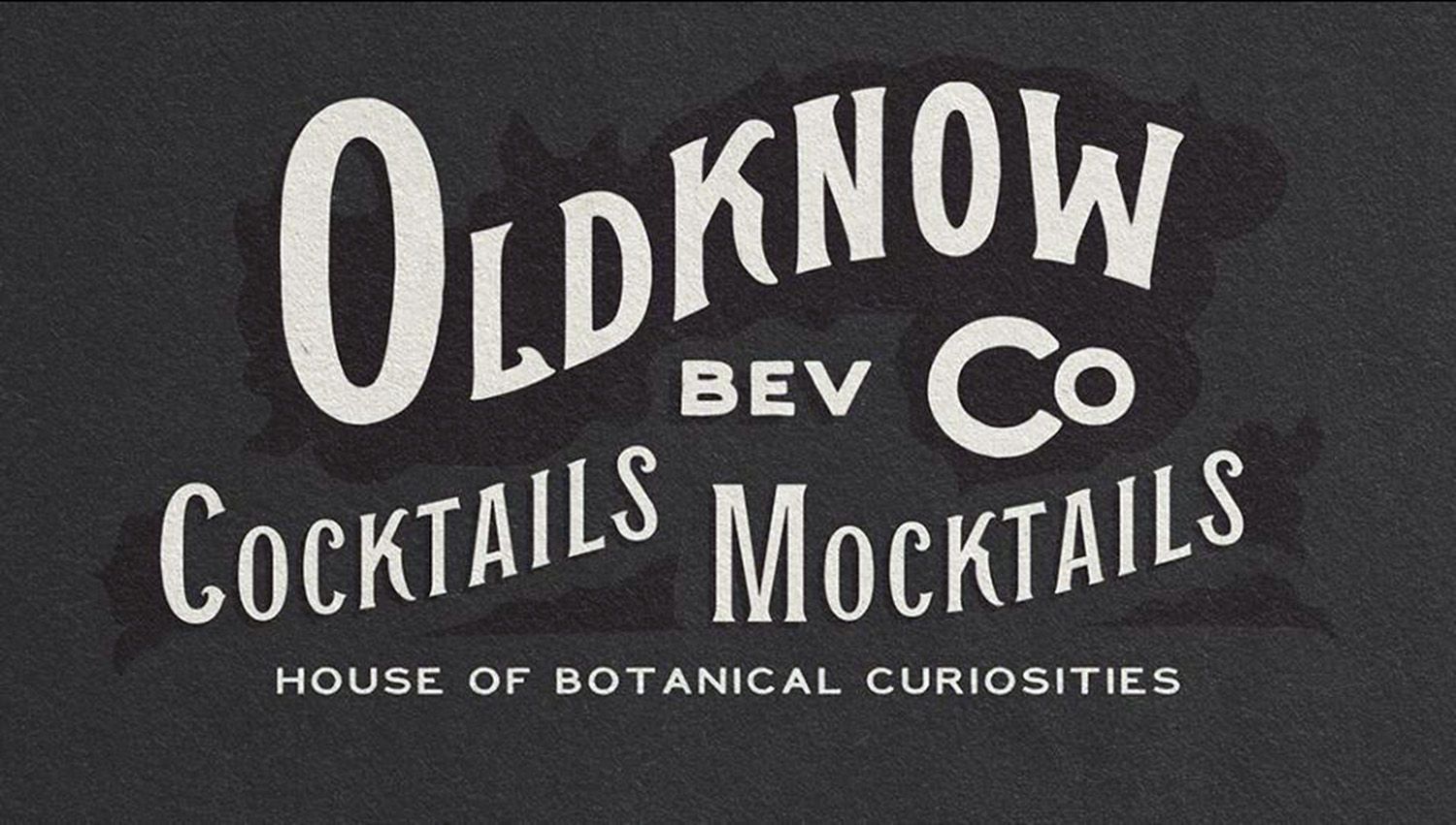 Logo and Sign for OldKnow Beverage Company
