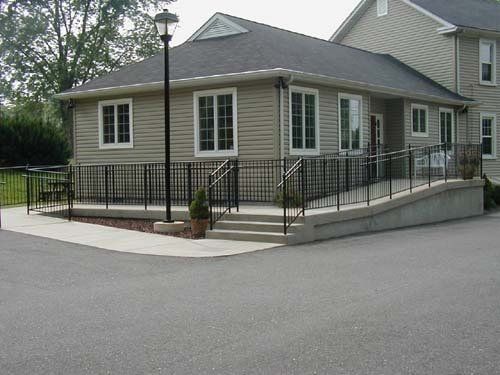 Gray House With Railings — Baldwin, MD — J.W. Calvert MFG.