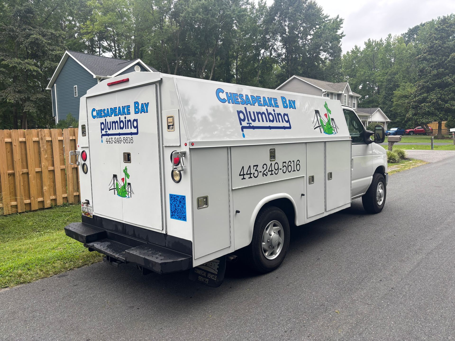 White work truck with 