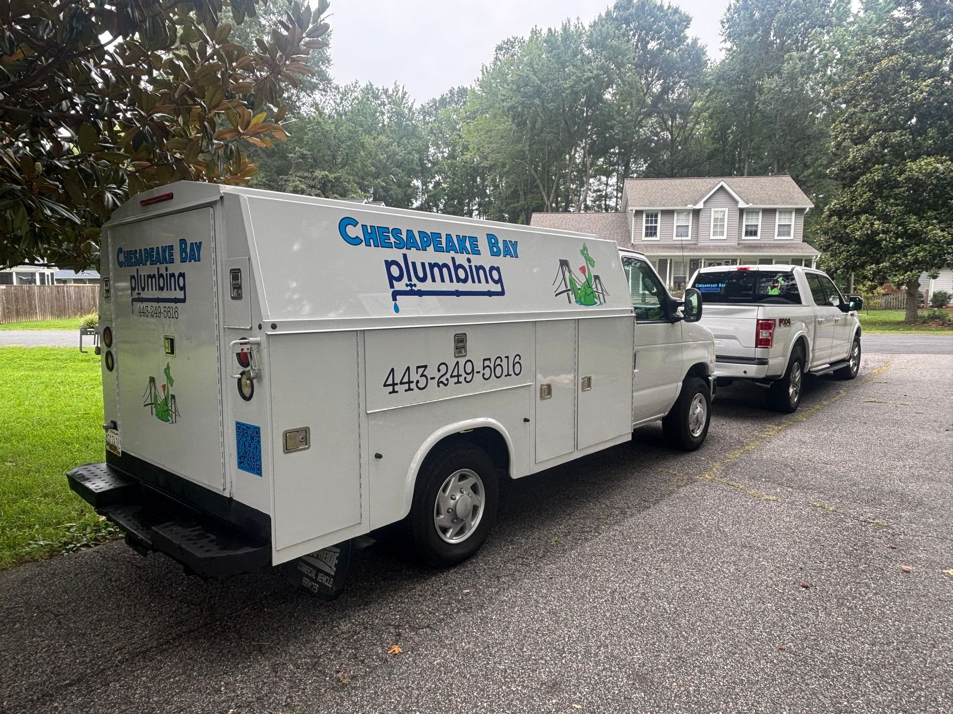 White work truck with 