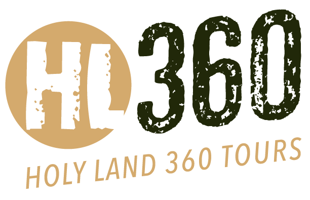 A logo for holy land 360 tours