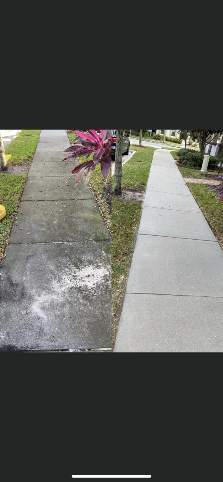 Sidewalk 3 Before and After - Orlando, FL - Strada Solutions