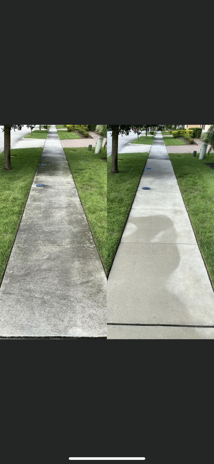 Sidewalk 4 Before and After - Orlando, FL - Strada Solutions