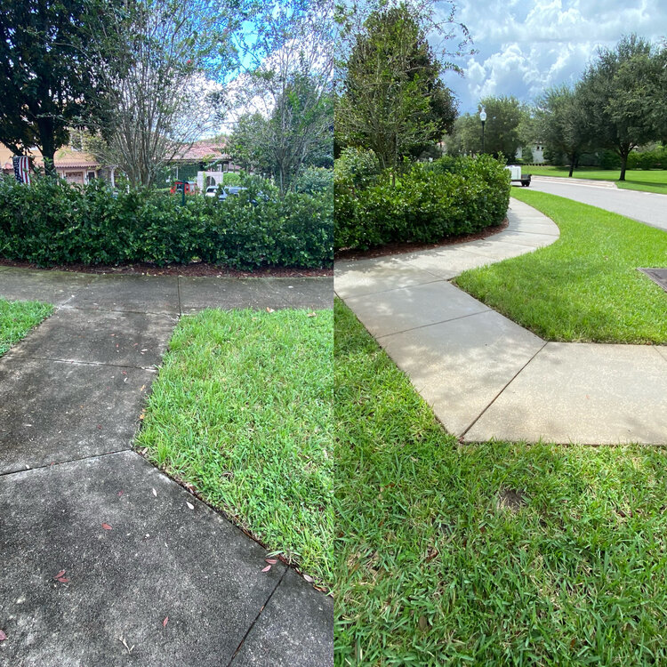 Sidewalk 9 Before and After - Orlando, FL - Strada Solutions
