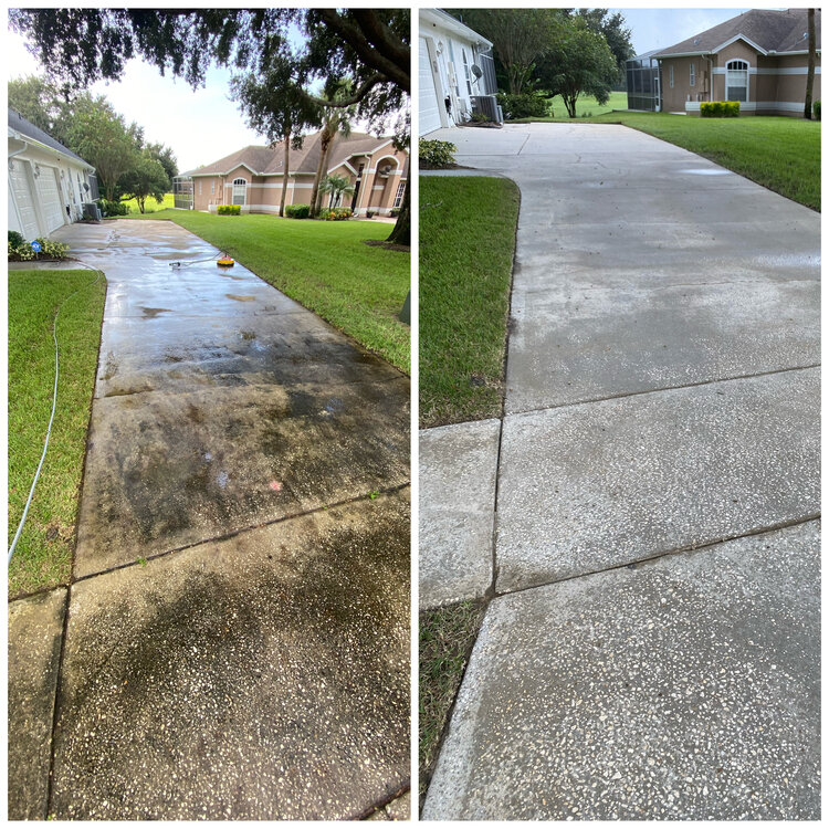 Sidewalk 10 Before and After - Orlando, FL - Strada Solutions