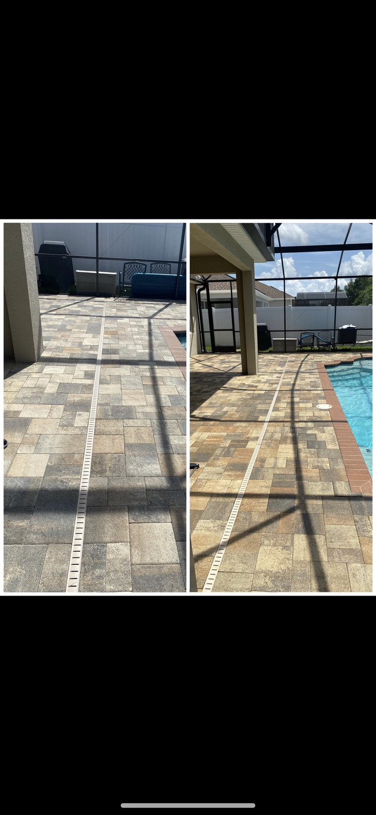Side of The Pool Before and After - Orlando, FL - Strada Solutions