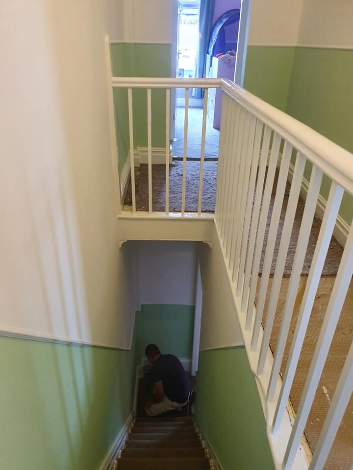 stairway painting bury
