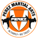 Perez martial arts in family we trust logo