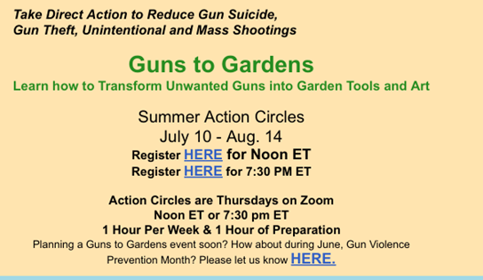 Guns to Gardens training