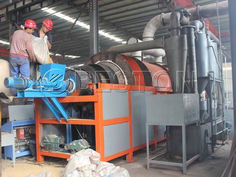 wood charcoal making machine
