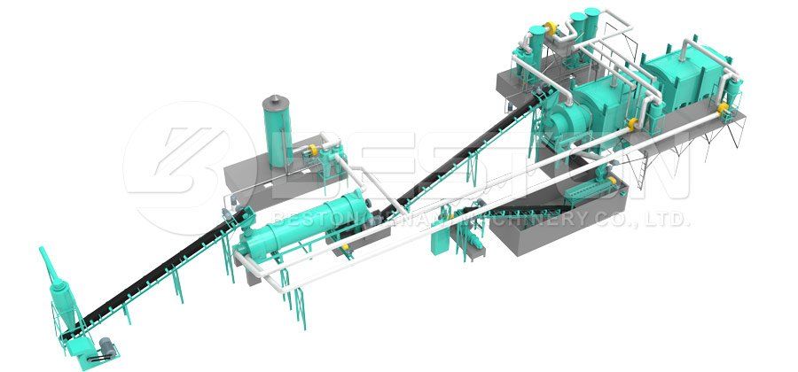 palm kernel shell charcoal making machine
