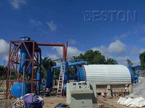 waste plastic pyrolysis machine