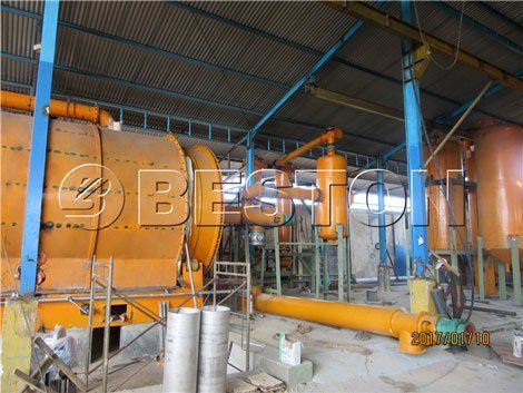 tyre pyrolysis machine cost