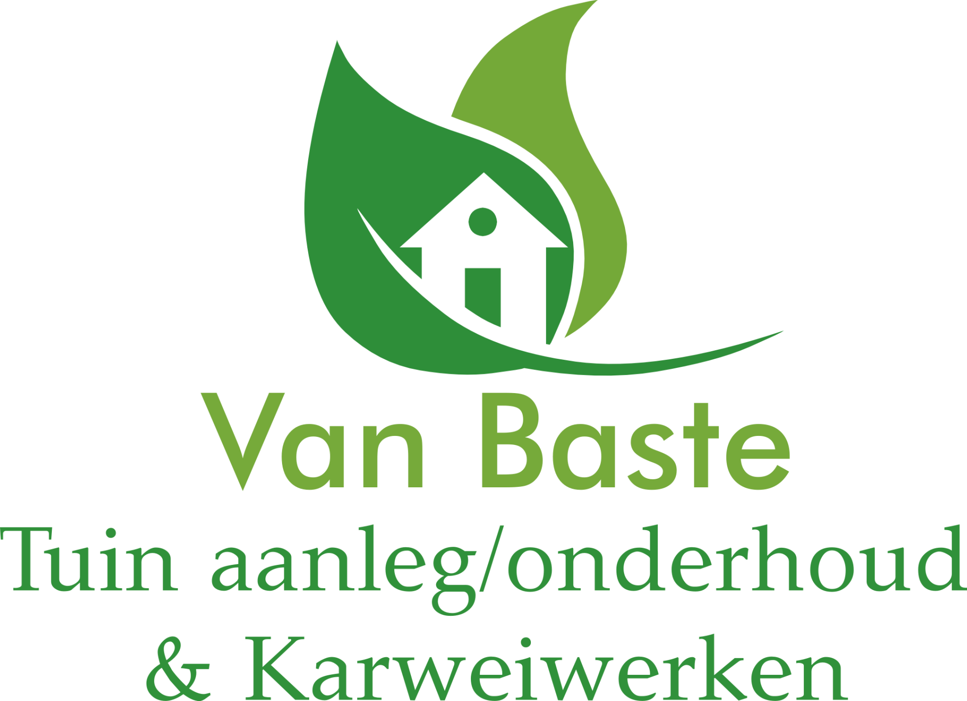 Van Baste logo tuinaanleg/onderhoud & karweiwerken