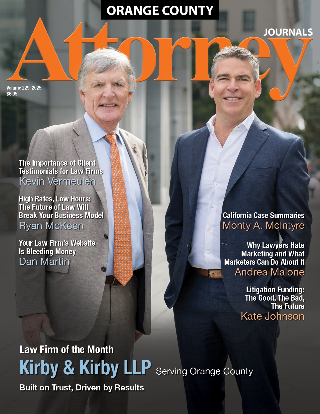 A man in a suit and tie is on the cover of a magazine.