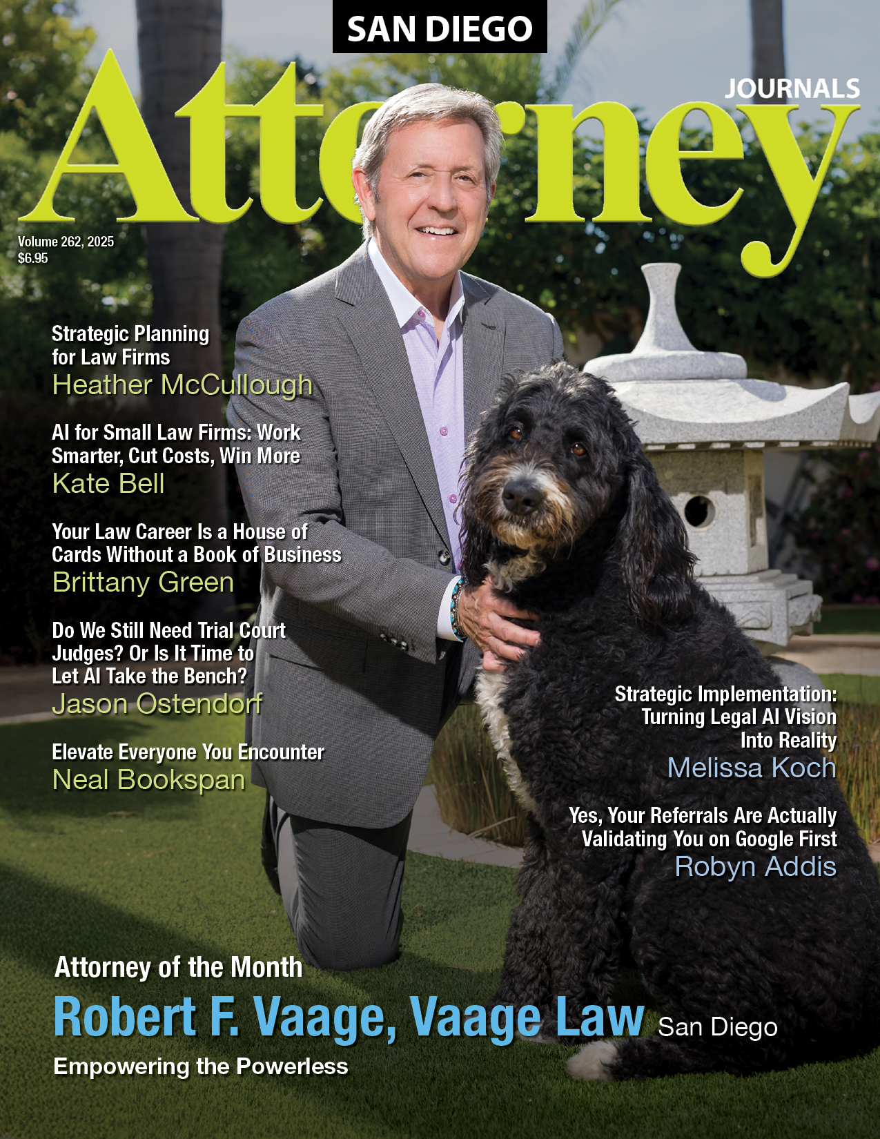 A man in a suit and tie is on the cover of a magazine.
