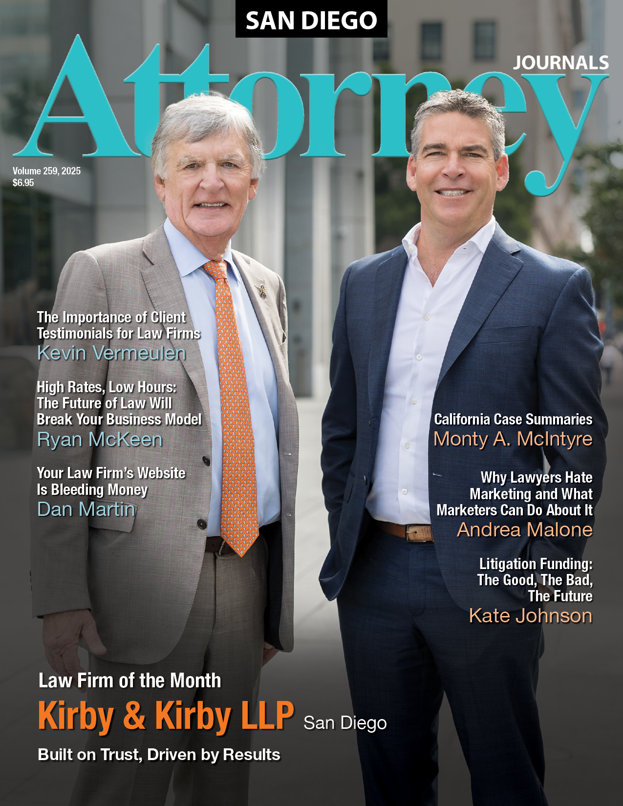 A man in a suit and tie is on the cover of a magazine.
