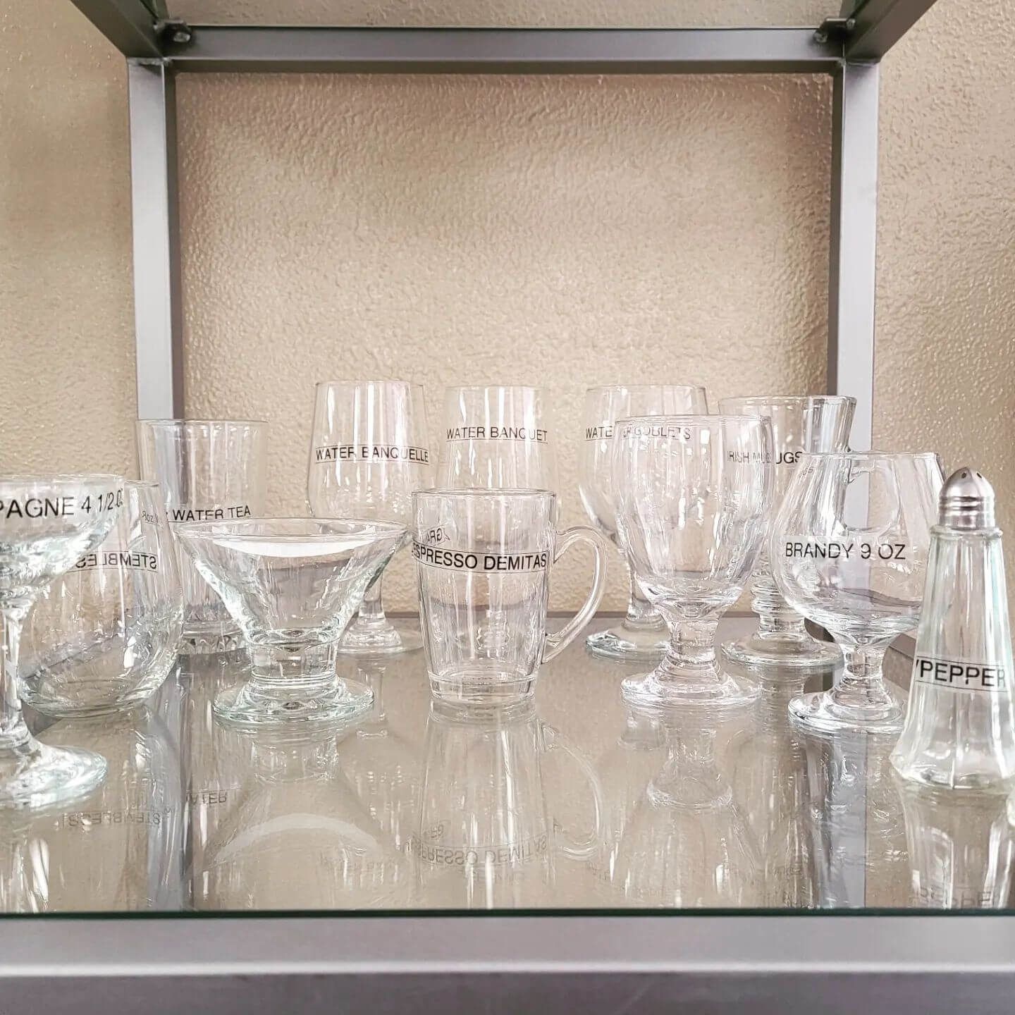 glassware tableware rental 