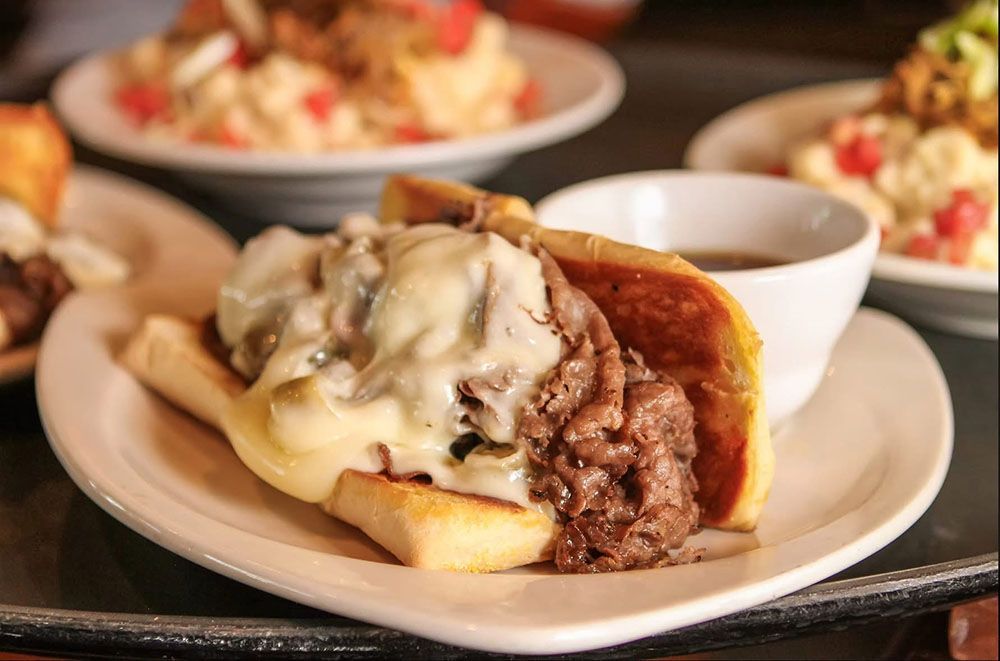 Delicious italian beef sandwich