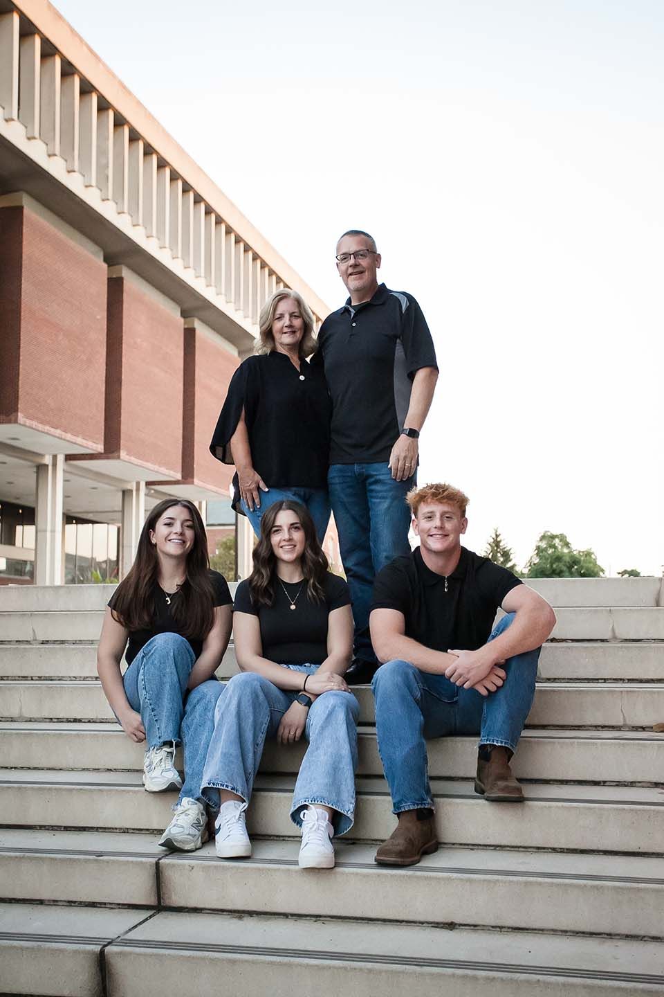Family Photo Session on Illinois State University Quad