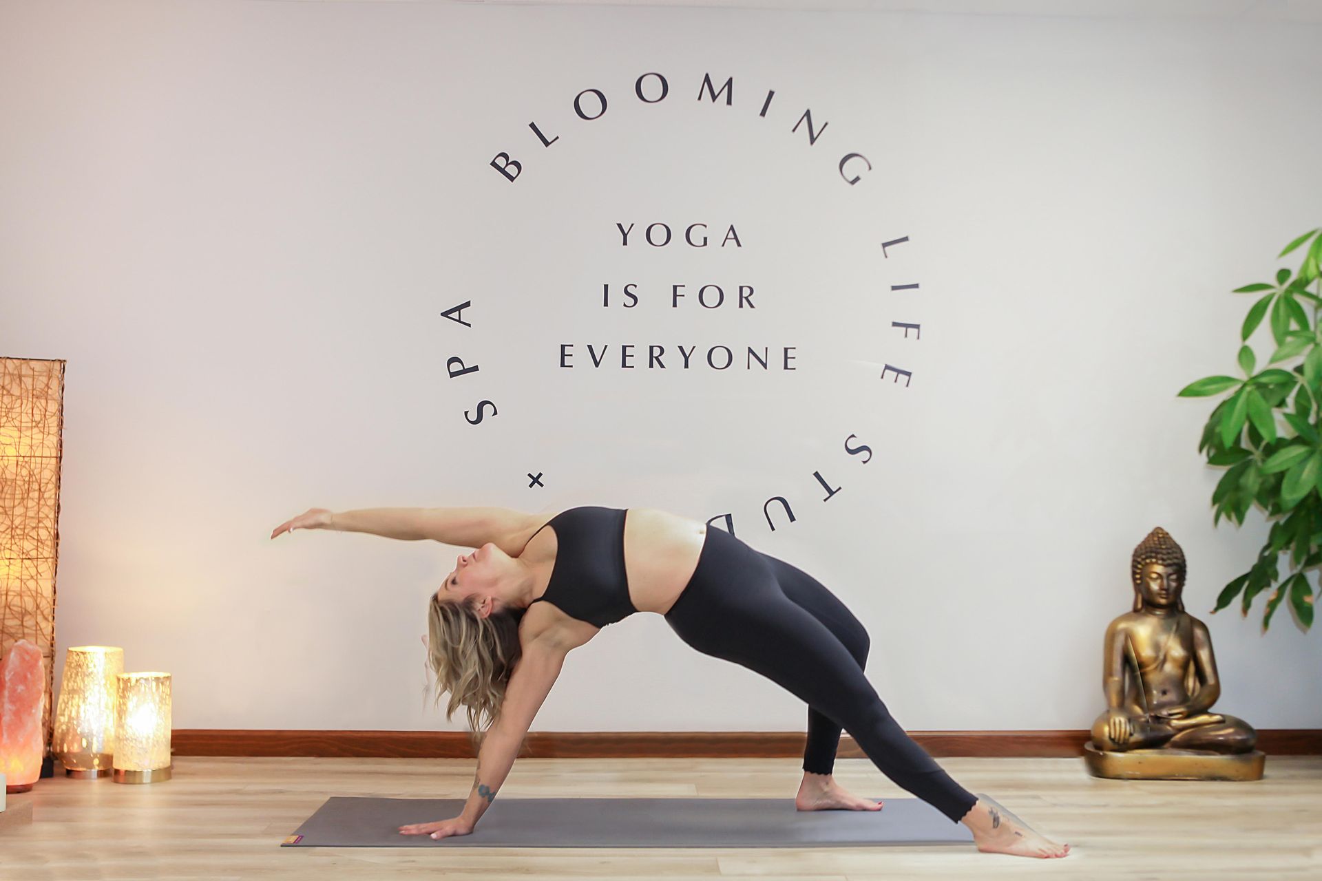 Woman doing a yoga pose