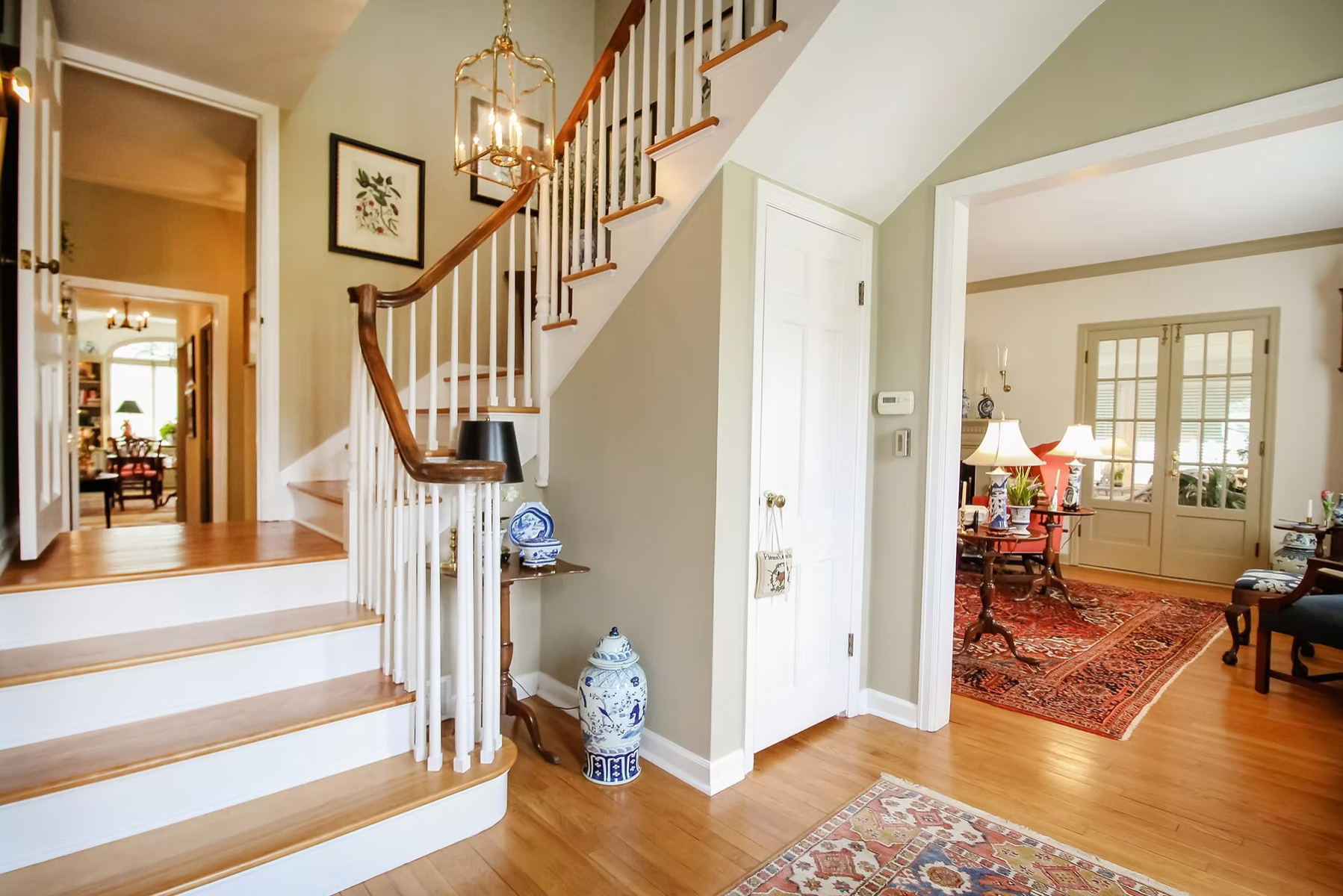 spiral staircase in an older home