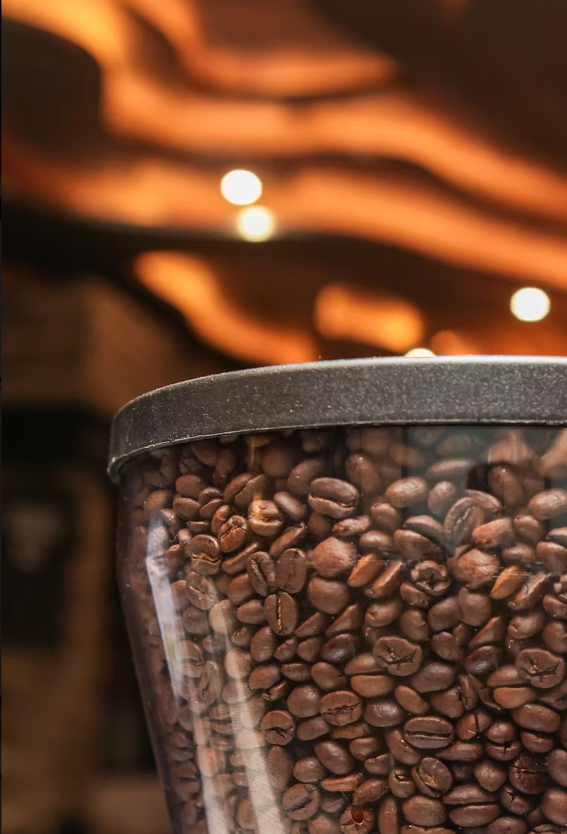 closeup of coffee grounds