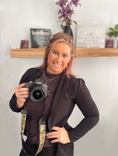 Steph Mazanowski, owner of Mazter Mindz Media, Bloomington IL photographer and marketing expert