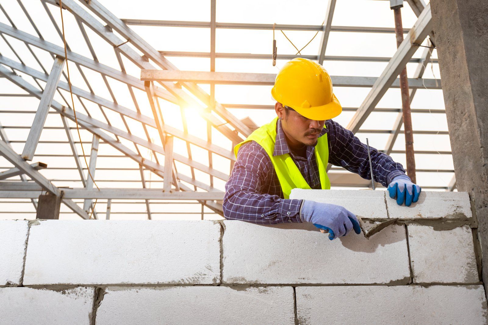 Installing Bricks — Perry, MO — Grossmann Masonry, LLC