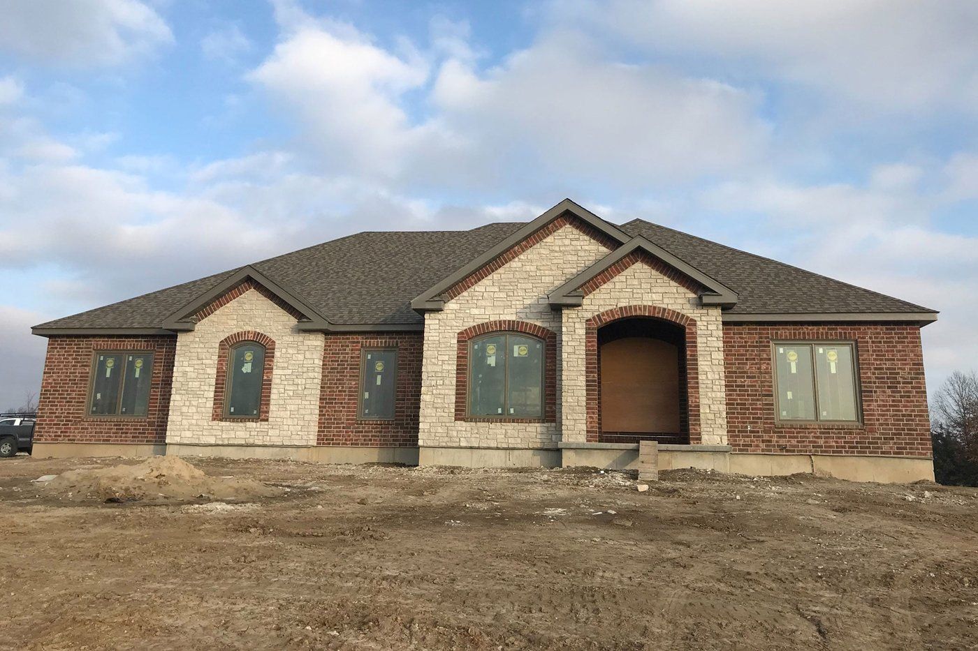 Beautiful Brown House — Perry, MO — Grossmann Masonry, LLC