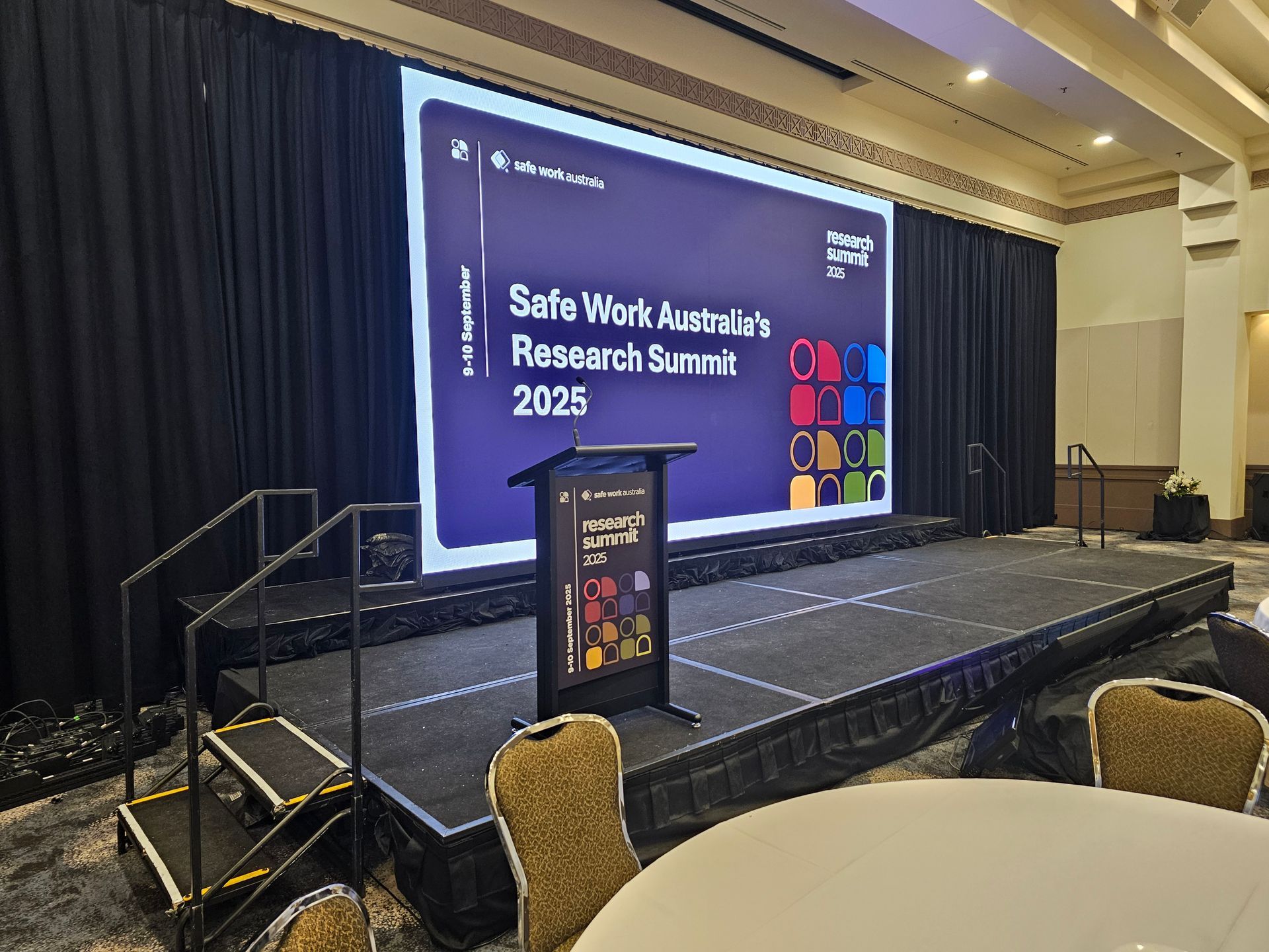 Eventspec Audio Visual AV Event Production Safe Work Australia Research Summit 2025