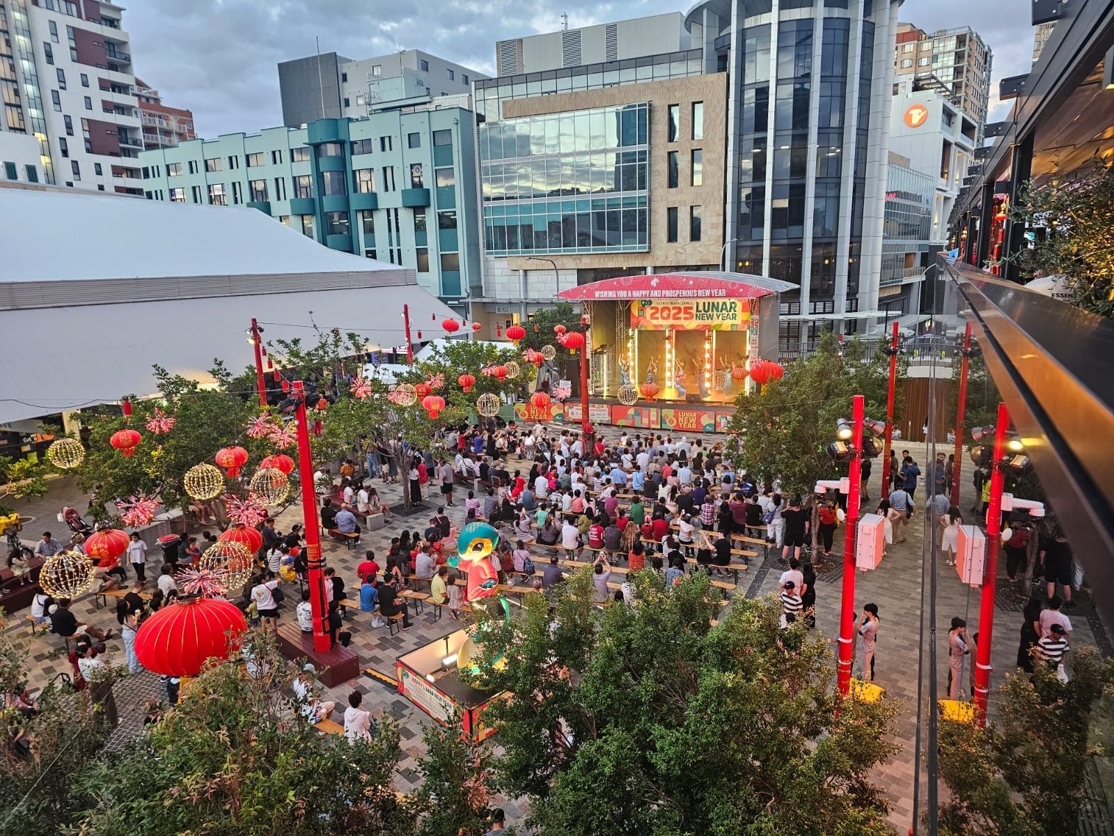 Eventspec outdoor community lunar new year festival, AV event