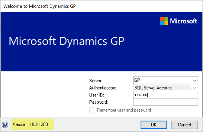 Welcome to Dynamics GP