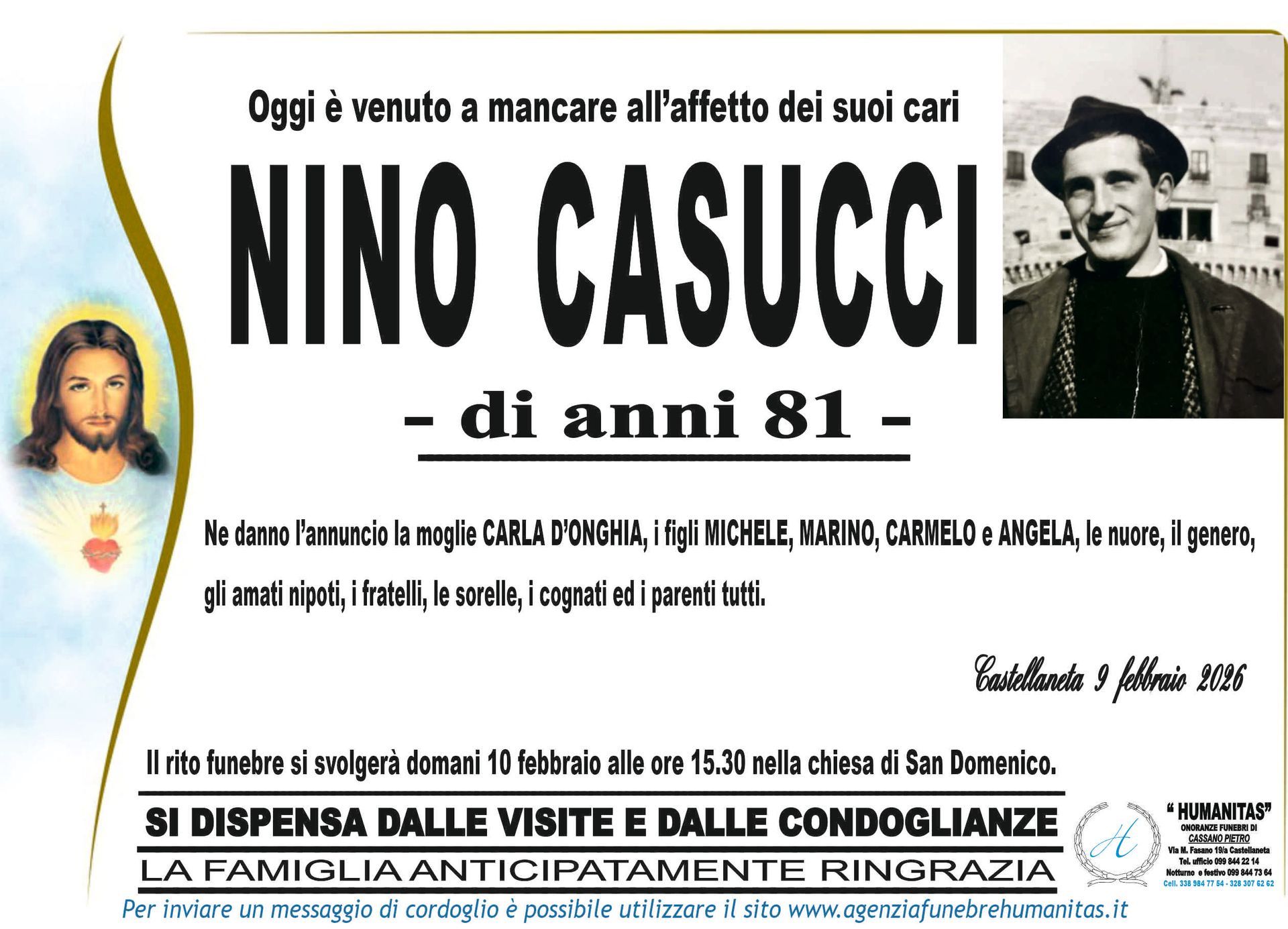 necrologio Nino Casucci