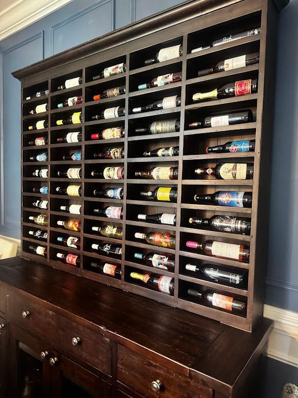 luxury organized wine hutch