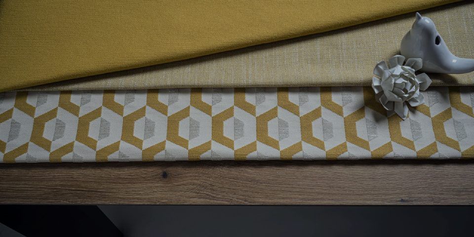 Tessuti senape collezione Esegon